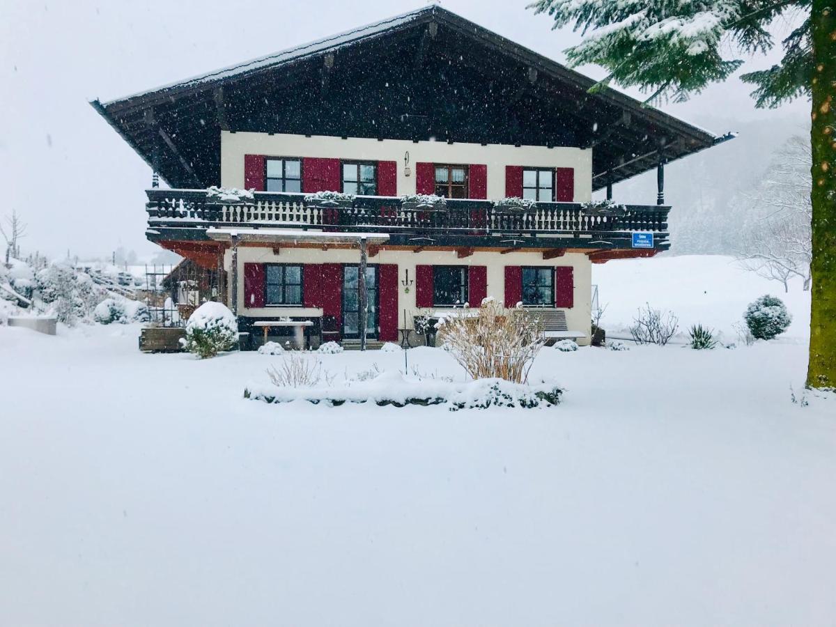Nußdorf am Inn Ferienwohnung Draexl Garten Und Bergblick מראה חיצוני תמונה